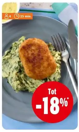Colruyt Kroket op spinazie aanbieding