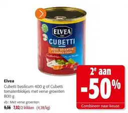 Colruyt Elvea cubetti aanbieding