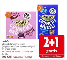 Colruyt Holie's crunchy bar aanbieding