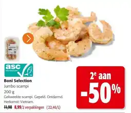Colruyt Boni Selection Jumbo scampi aanbieding
