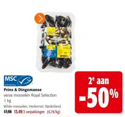Colruyt verse mosselen royal selection aanbieding