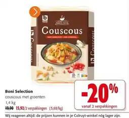 Colruyt Boni Selection couscous met groenten aanbieding