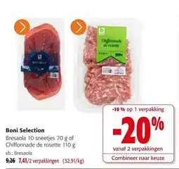 Colruyt Boni Selection Bresaola aanbieding