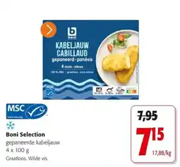 Colruyt boni selection gepaneerde kabeljauw aanbieding