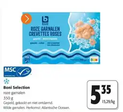 Colruyt Boni Selection roze garnalen aanbieding