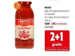 Colruyt Mutti alle tomatenconserven of sauzen aanbieding