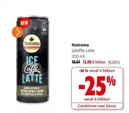Colruyt Nutroma ijskoffie Latte aanbieding