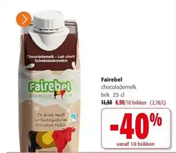 Colruyt Fairebel chocolademelk aanbieding