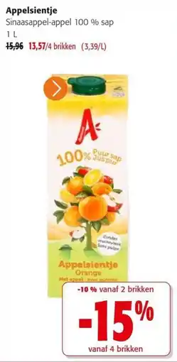 Colruyt Appelsientje sinaasappel-appel aanbieding