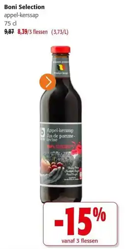 Colruyt Boni Selection appel-kerssap aanbieding