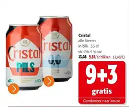 Colruyt Cristal alle bieren aanbieding