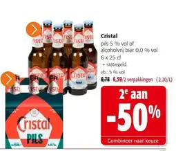 Colruyt Cristal pils aanbieding