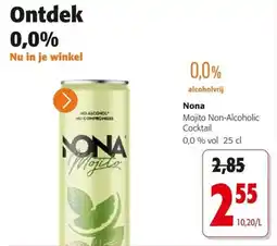 Colruyt Nona Mojito Non-Alcoholic Cocktail aanbieding