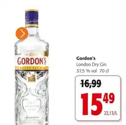 Colruyt Gordon's London Dry Gin aanbieding