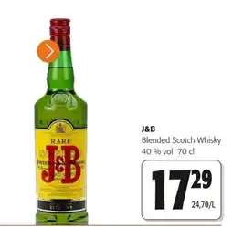 Colruyt J&B Blended Scotch Whisky aanbieding