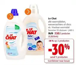 Colruyt Le Chat alle wasmiddelen aanbieding
