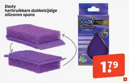 Wibra Dasty herbruikbare dubbelzijdige siliconen spons aanbieding