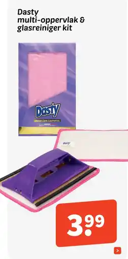 Wibra Dasty multi-oppervlak & glasreiniger kit aanbieding