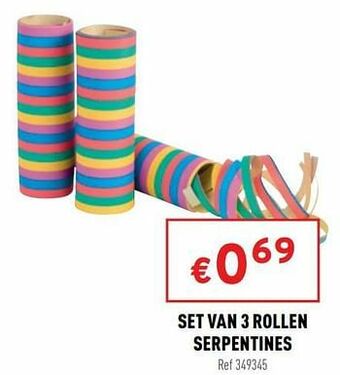Trafic Set van 3 rollen serpentines aanbieding