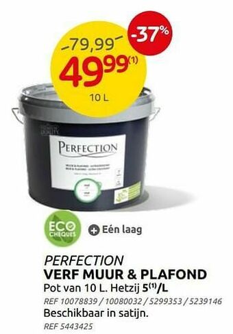Brico Verf muur + plafond aanbieding