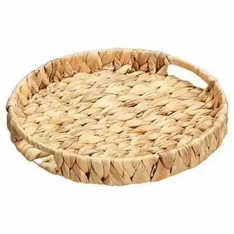 Kwantum Dienblad Waterhya Rond Naturel aanbieding