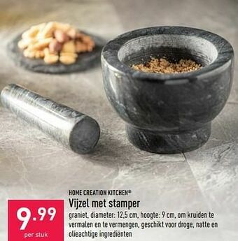 Vijzel met stamper