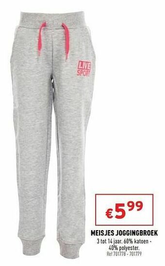 Trafic Meisjes joggingbroek aanbieding