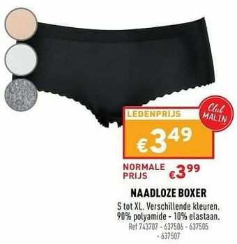 Naadloze boxer