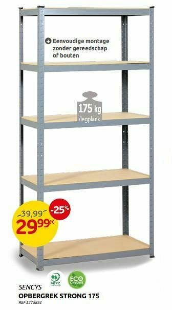 Brico Opbergrek strong 175 aanbieding