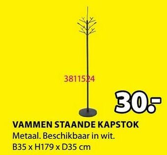 Jysk Vammen staande kapstok aanbieding