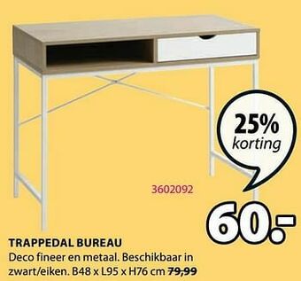 Jysk Trappedal bureau aanbieding
