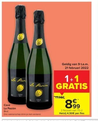 Carrefour Cava La Pasion aanbieding