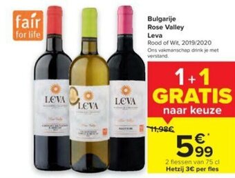 Carrefour Bulgarije Rose Valley Leva aanbieding