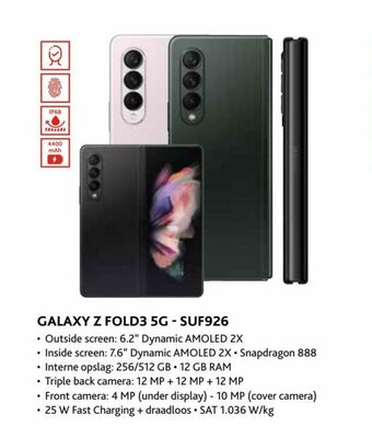 Exellent Galaxy Z FOLD3 5G -SUF926 aanbieding