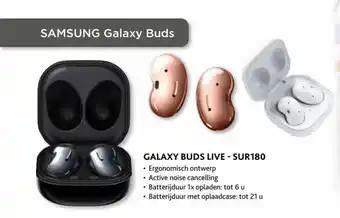 Exellent Galaxy Buds Live-Sur180 Ergonomisch ontwerp aanbieding