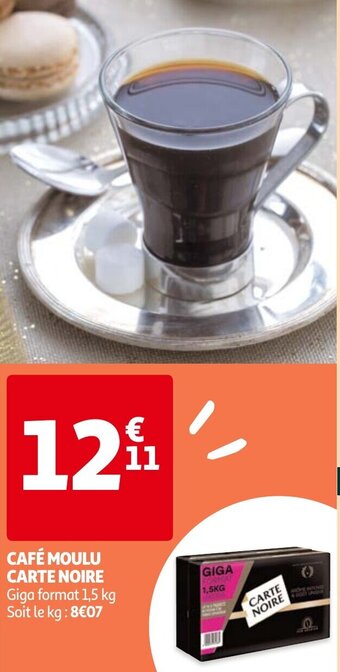 Auchan Cafe Moulu Carte Noire aanbieding