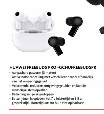 Exellent Huawei Freebuds Pro-GCHUFREEBUDSPR aanbieding
