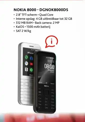 Nokia 8000 - DGNOK8000DS 2.8''