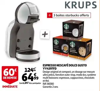 Espresso Nescafe Dolce Gusto YY4397FD