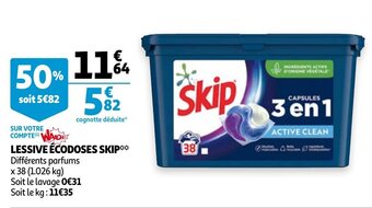Auchan Lessive Ecodoses Skip aanbieding