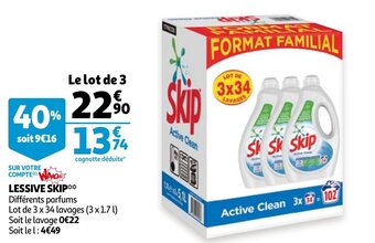 Auchan Lessive Skip aanbieding
