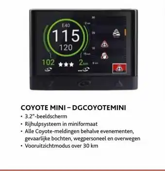 Exellent Coyote Mini - DGCOYOTEMINI 3.2'' aanbieding
