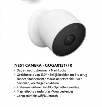 Exellent Nest Camera - GOGA01317FR aanbieding