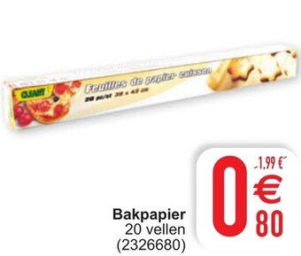 Cora Bakpapier aanbieding