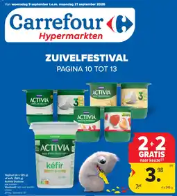 Carrefour Yoghurt aanbieding