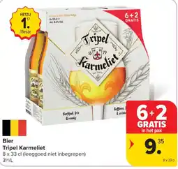 Carrefour Bier Tripel Karmeliet aanbieding