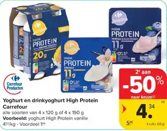 Yoghurt en drinkyoghurt high protein