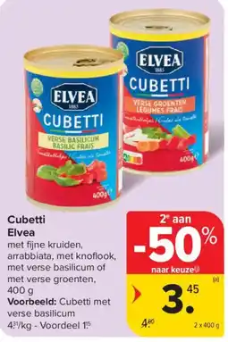Carrefour Cubetti Elvea aanbieding