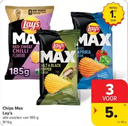 Carrefour Chips Max Lay's aanbieding