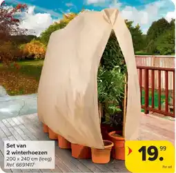 Carrefour Set van 2 winterhoezen aanbieding